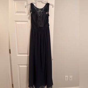 Navy blue bridesmaid dress